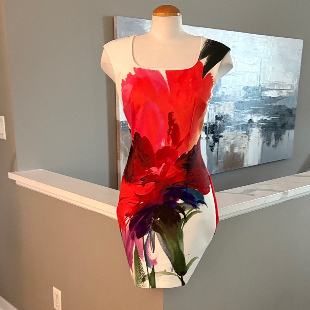 Elegant Floral Print Dress